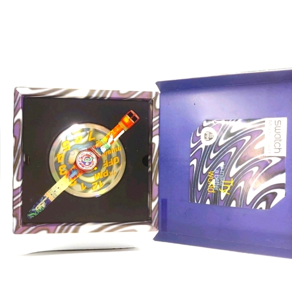 Swatch Watch 11 PM SLZ103Pack 1996 Musicall Melody By Paulo Mendonca New In Box - Picture 1 of 12